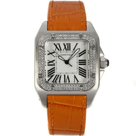 cartier santos strap singapore|cartier santos 100 diamond bezel.